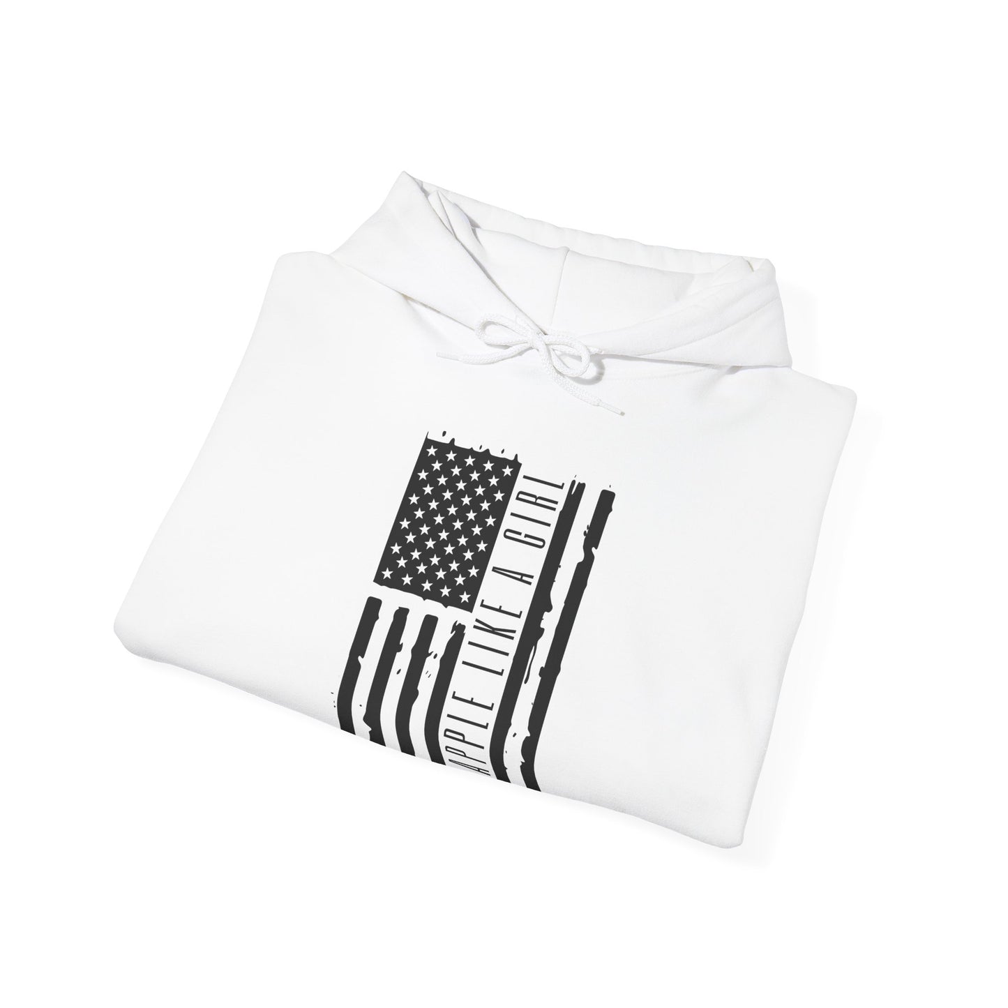 Women's BJJ Hoodie - Grapple Like a Girl American Flag