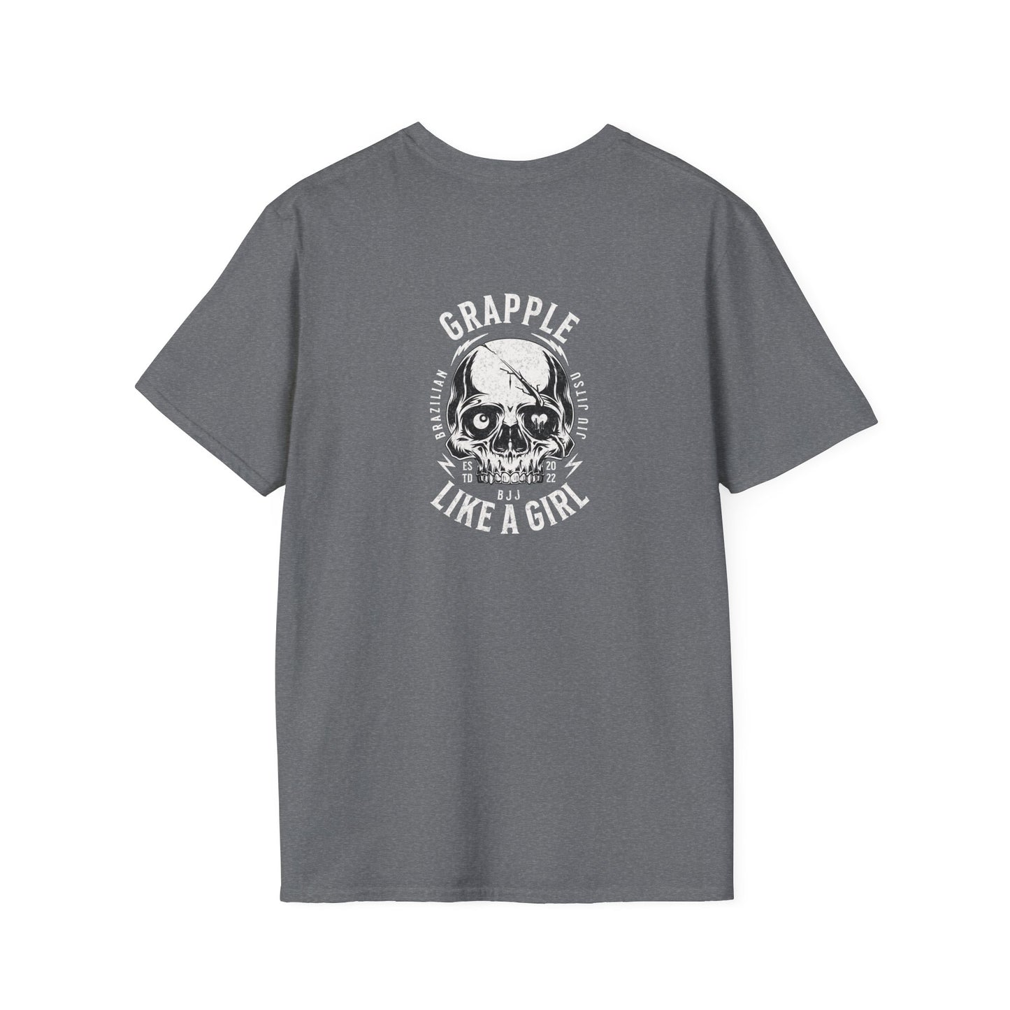 Grapple like a Girl T-Shirt - Violent Little Thing/Skull Logo