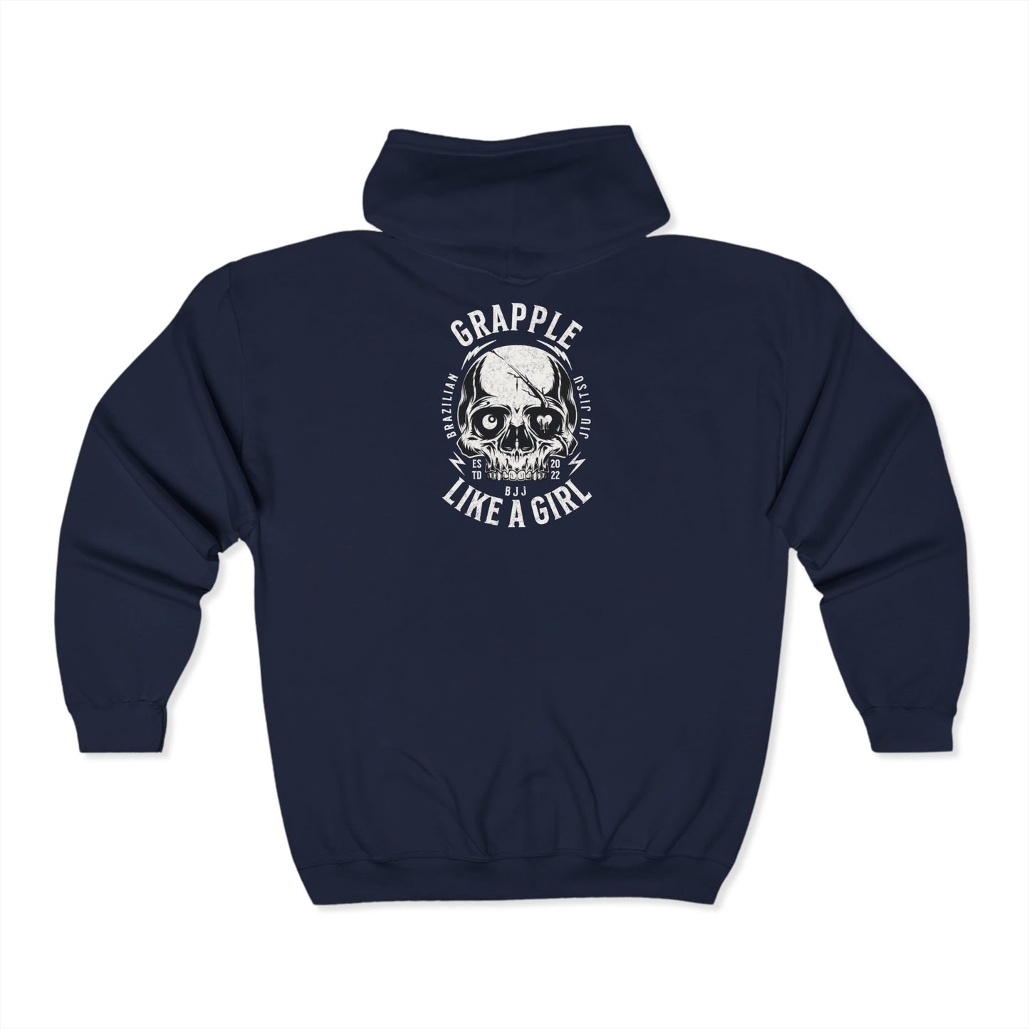 Grapple Like a Girl Zip-Up Hoodie