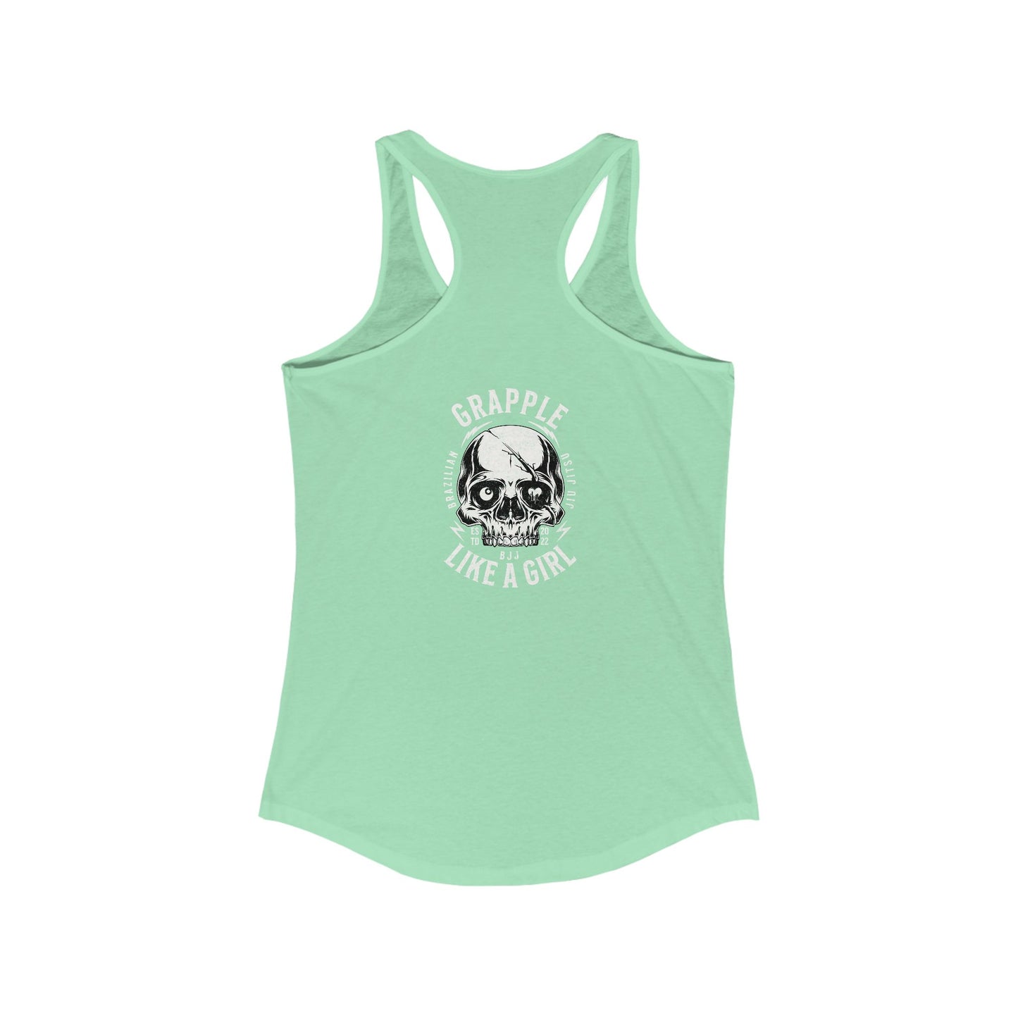 Women's Grapple like a Girl Racerback Tank - Violent little thing.