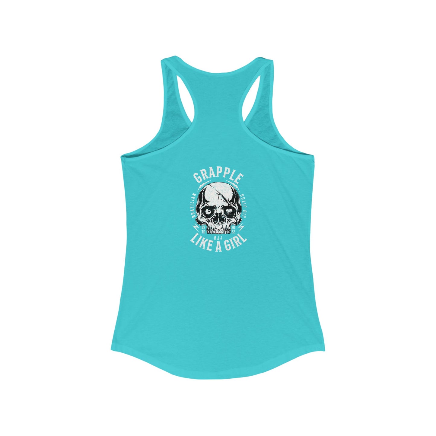 Women's Grapple like a Girl Racerback Tank - Violent little thing.