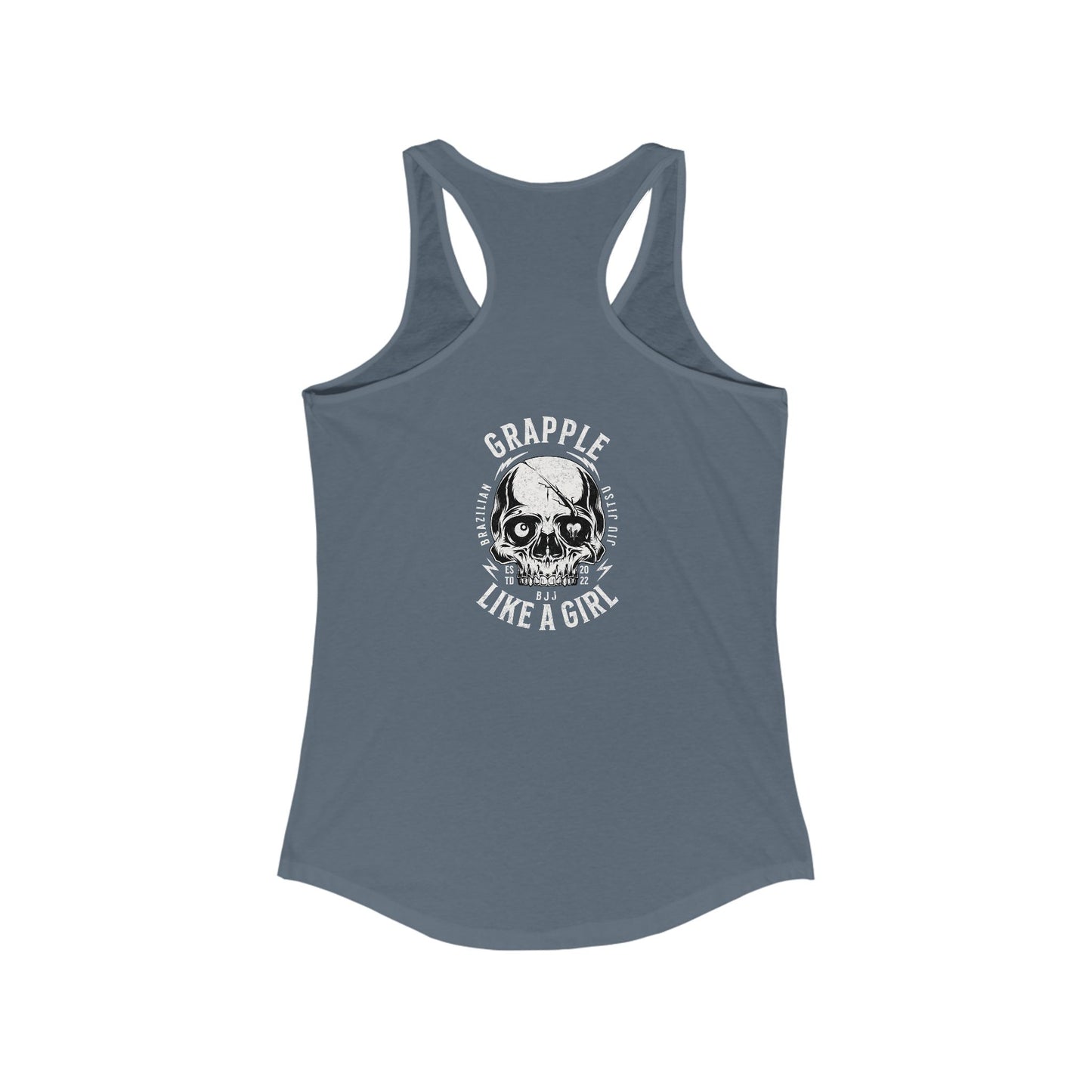 Women's Grapple like a Girl Racerback Tank - Violent little thing.