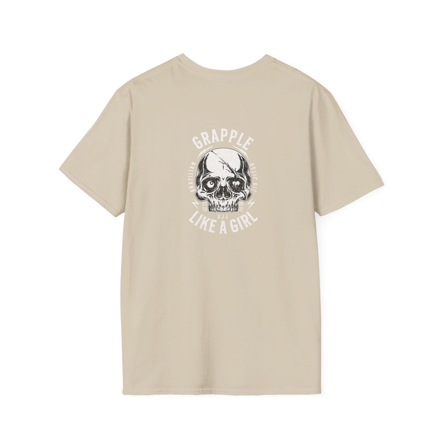 Grapple like a Girl T-Shirt - Violent Little Thing/Skull Logo