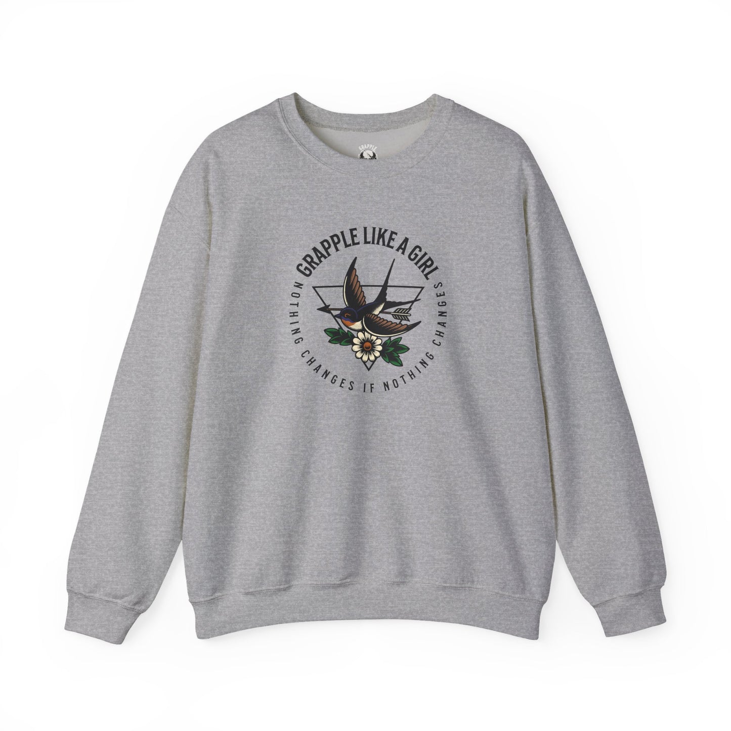 BJJ Women's Sweater Crewneck Sweater - Nothing Changes if Nothing Changes