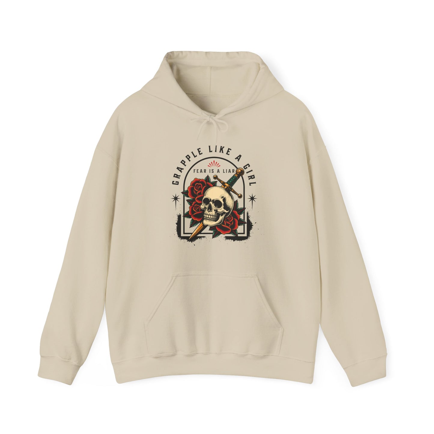 Grapple like a Girl Jiu Jitsu Hoodie - Fear is a Liar