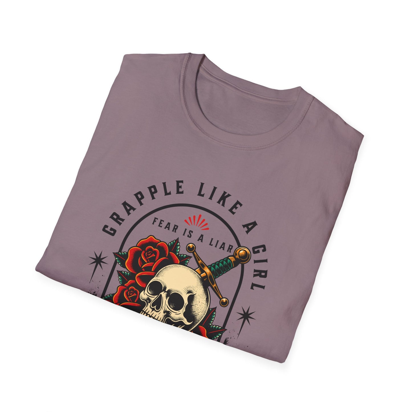 Grapple like a Girl Jiu Jitsu Women's T-Shirt - Fear is a Liar