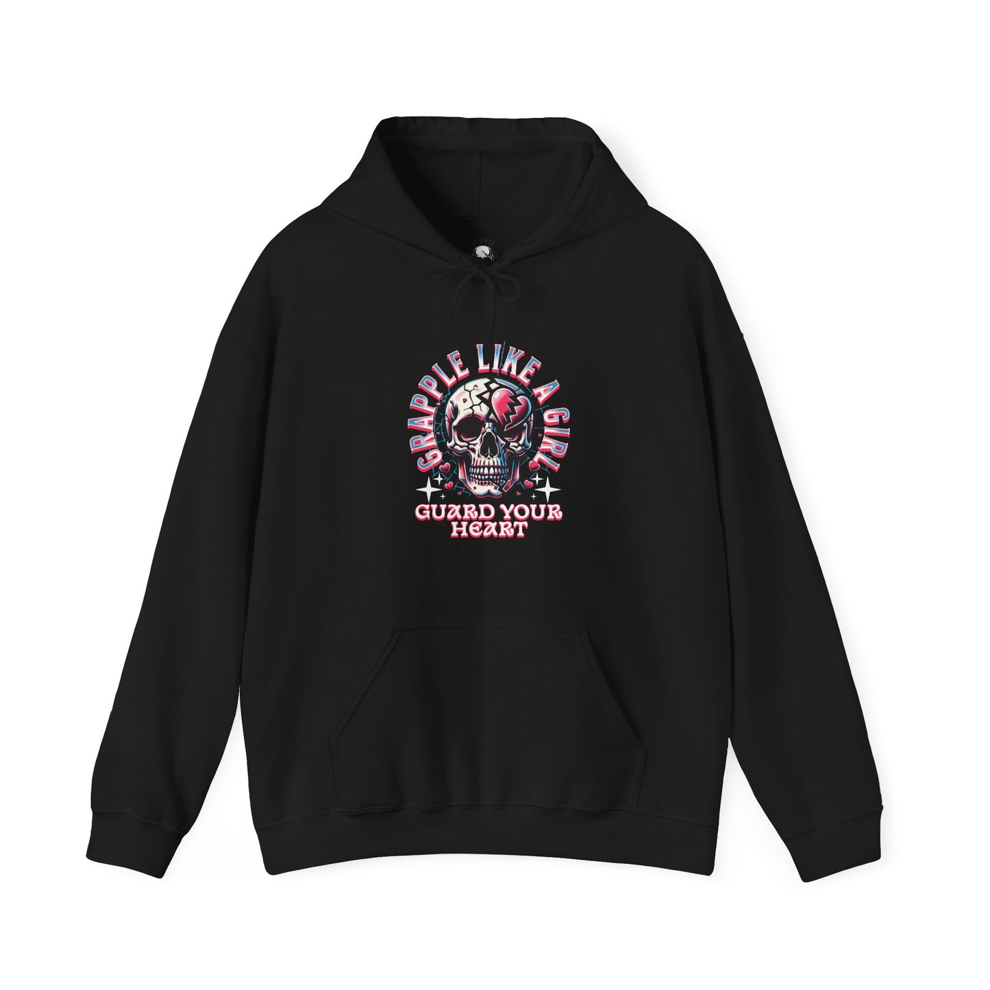 Women's BJJ Hoodie - Grapple Like a Girl Guard Your Heart
