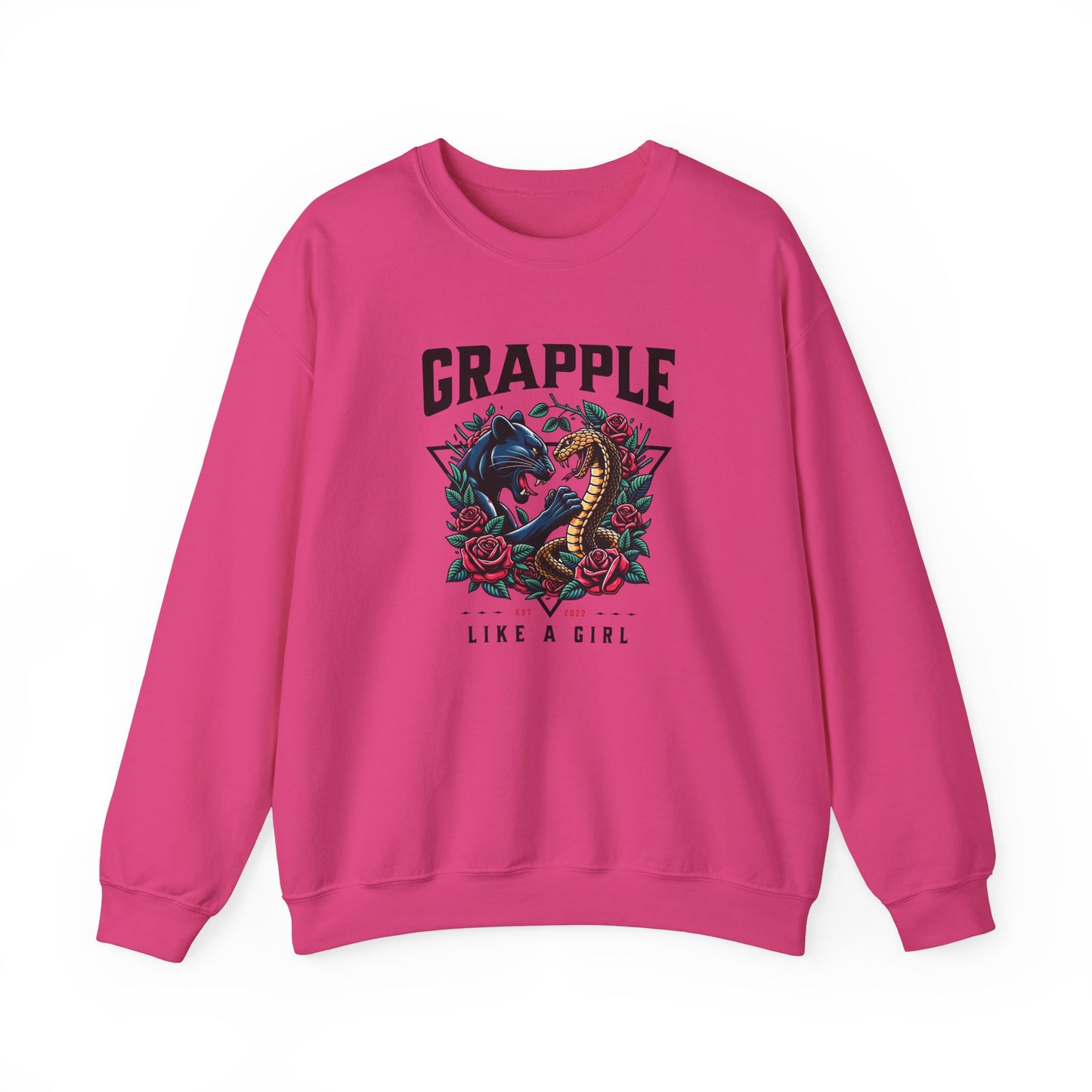 Women's Jiu Jitsu Sweater Crewneck Sweater - Panther & Snake