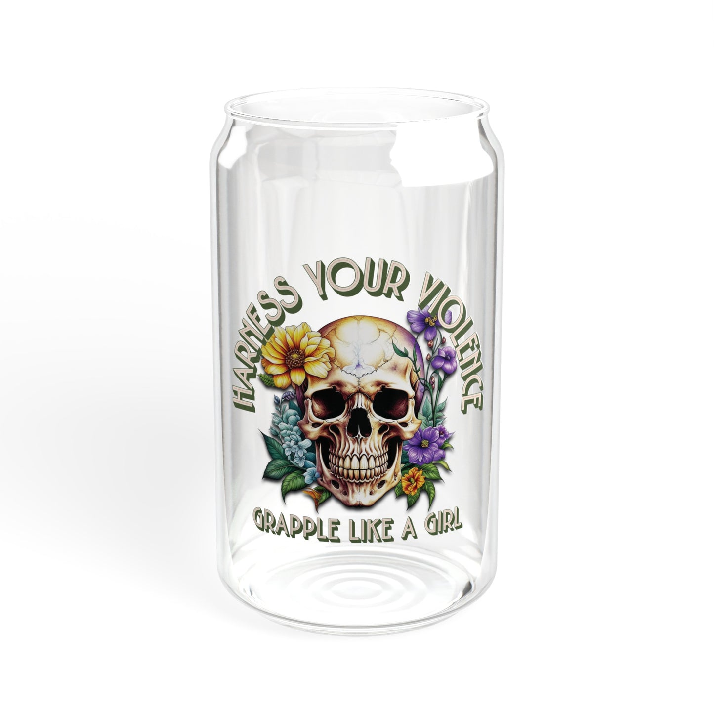 Women's BJJ Harness Your Violence Glass Cup