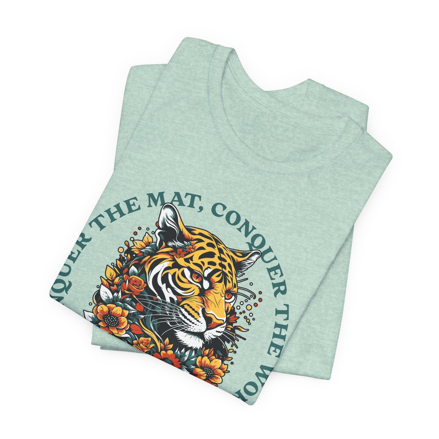 Womens BJJ Conquer to Mats Jiu Jitsu T-shirt