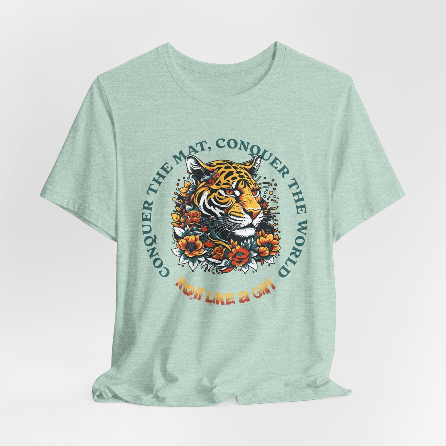 Womens BJJ Conquer to Mats Jiu Jitsu T-shirt