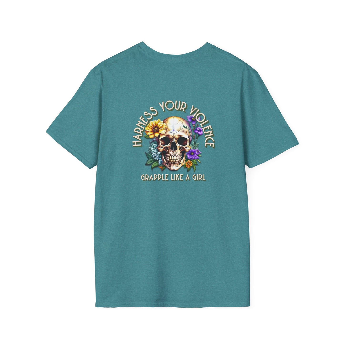 Grapple like a Girl T-Shirt - Violent Little Thing/Harness Your Violence