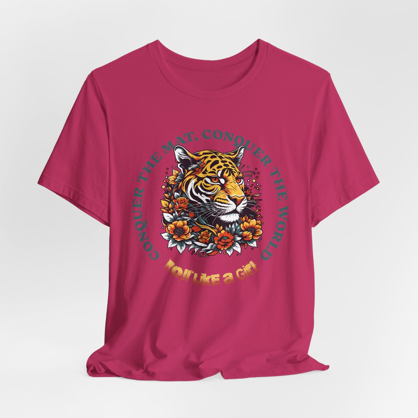 Womens BJJ Conquer to Mats Jiu Jitsu T-shirt