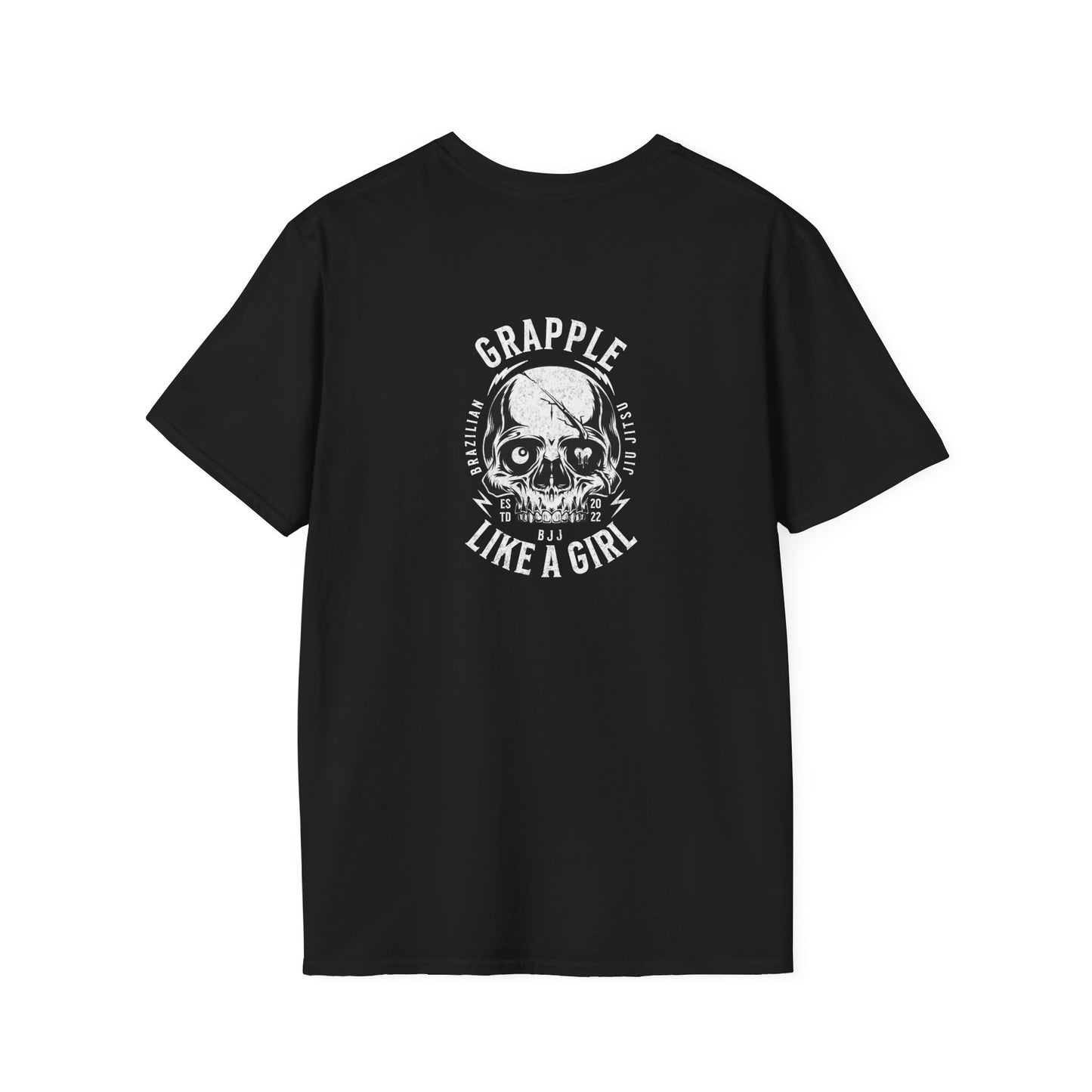 Grapple like a Girl T-Shirt - Violent Little Thing/Skull Logo