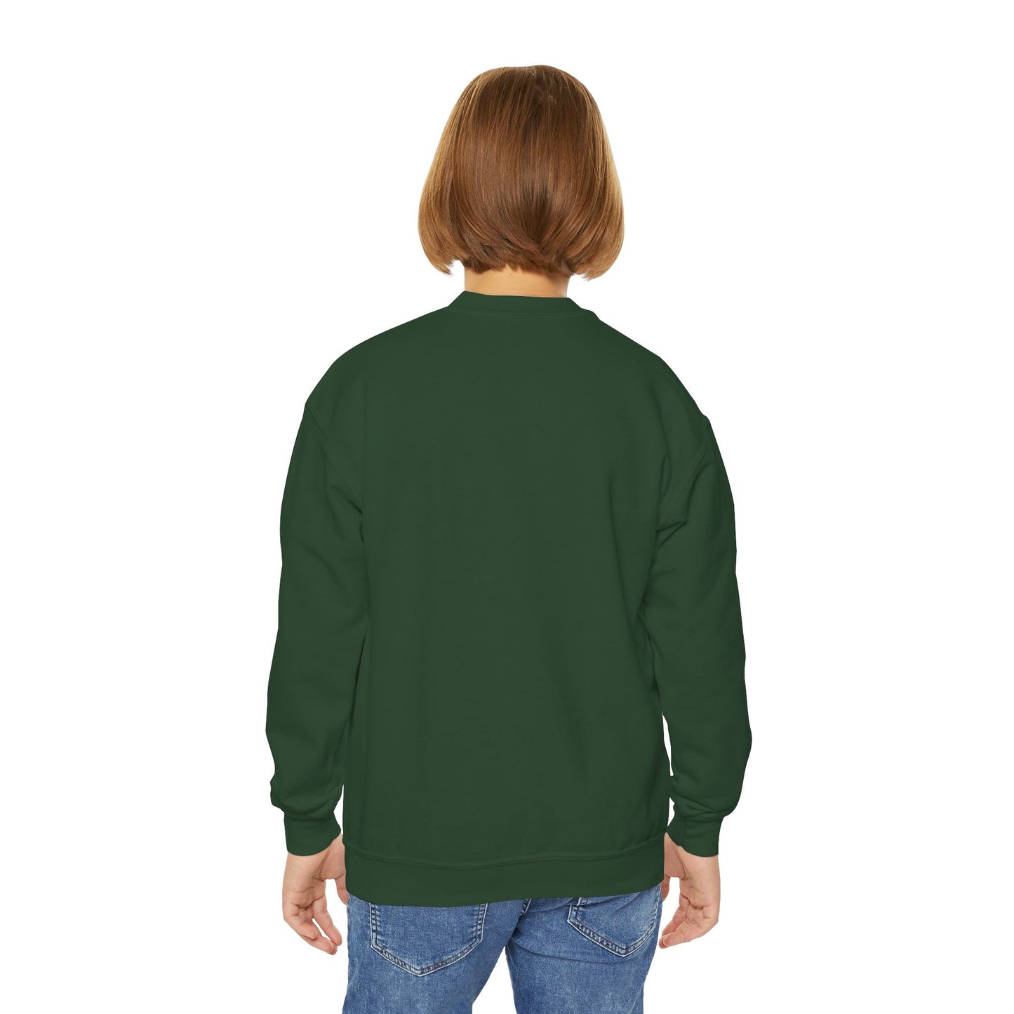 Grapple Like A Girl Youth Crewneck Sweatshirt - Neon Skulls