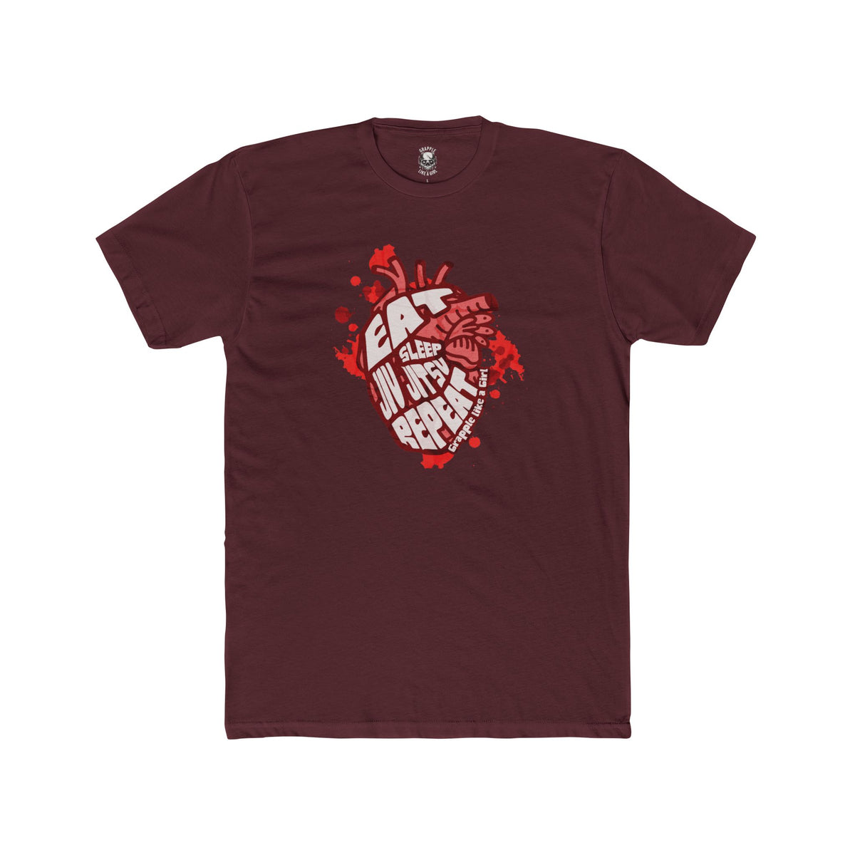 Grapple like a Girl T-shirt - Eat, Sleep, Jiu Jitsu, Repeat