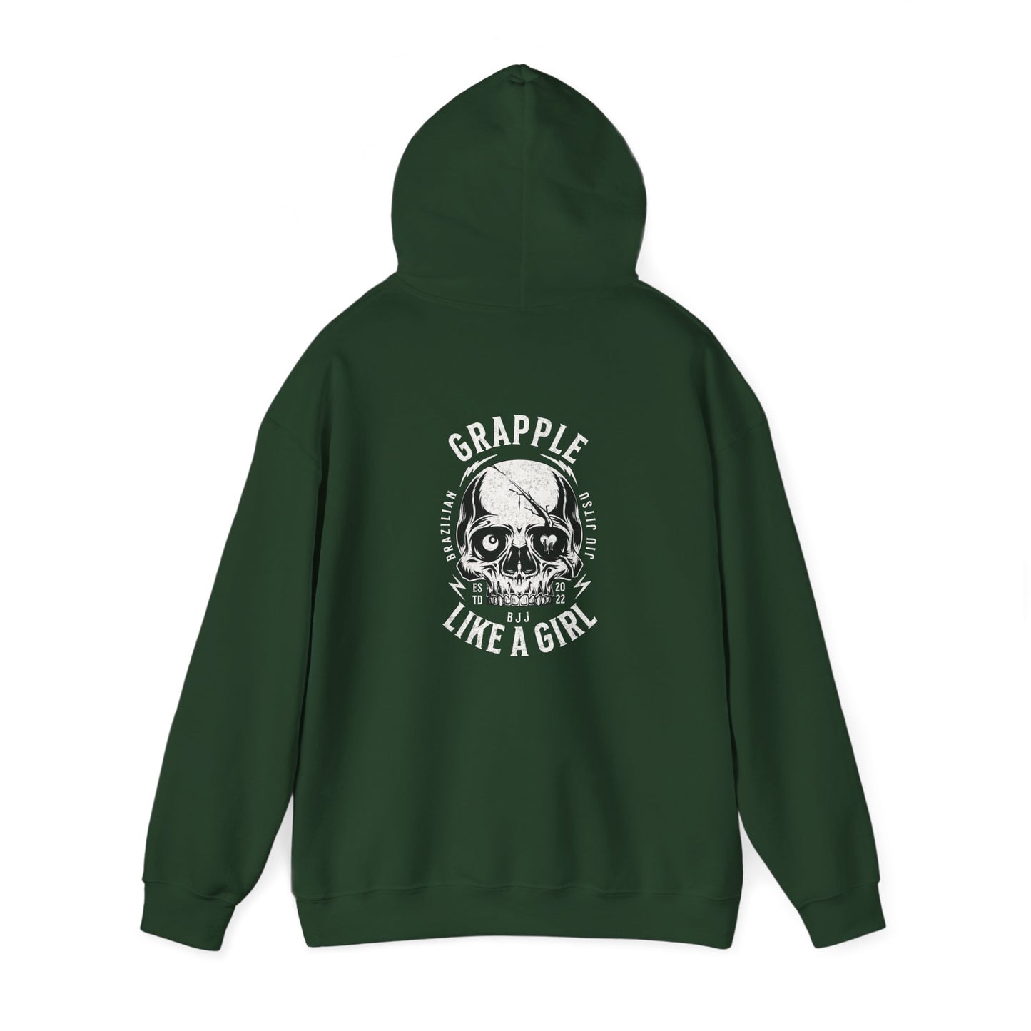 Grapple like a Girl BJJ Hoodie - Violent Little Thing/Skull Logo