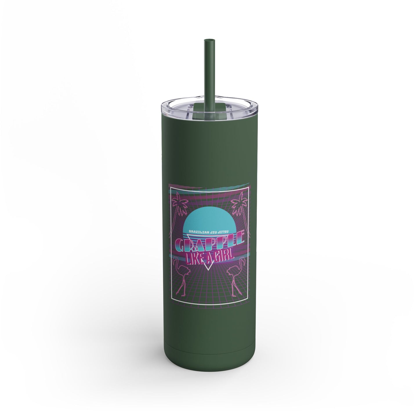 Grapple like a Girl 20oz Matte Tumbler - Neon FL Inspired