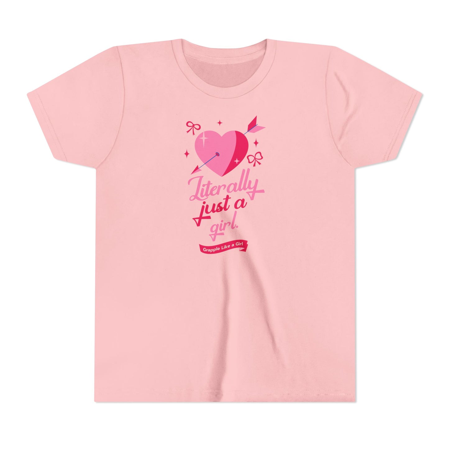 Grapple like a Girl Youth Short Sleeve Tee - Literally Just a Girl