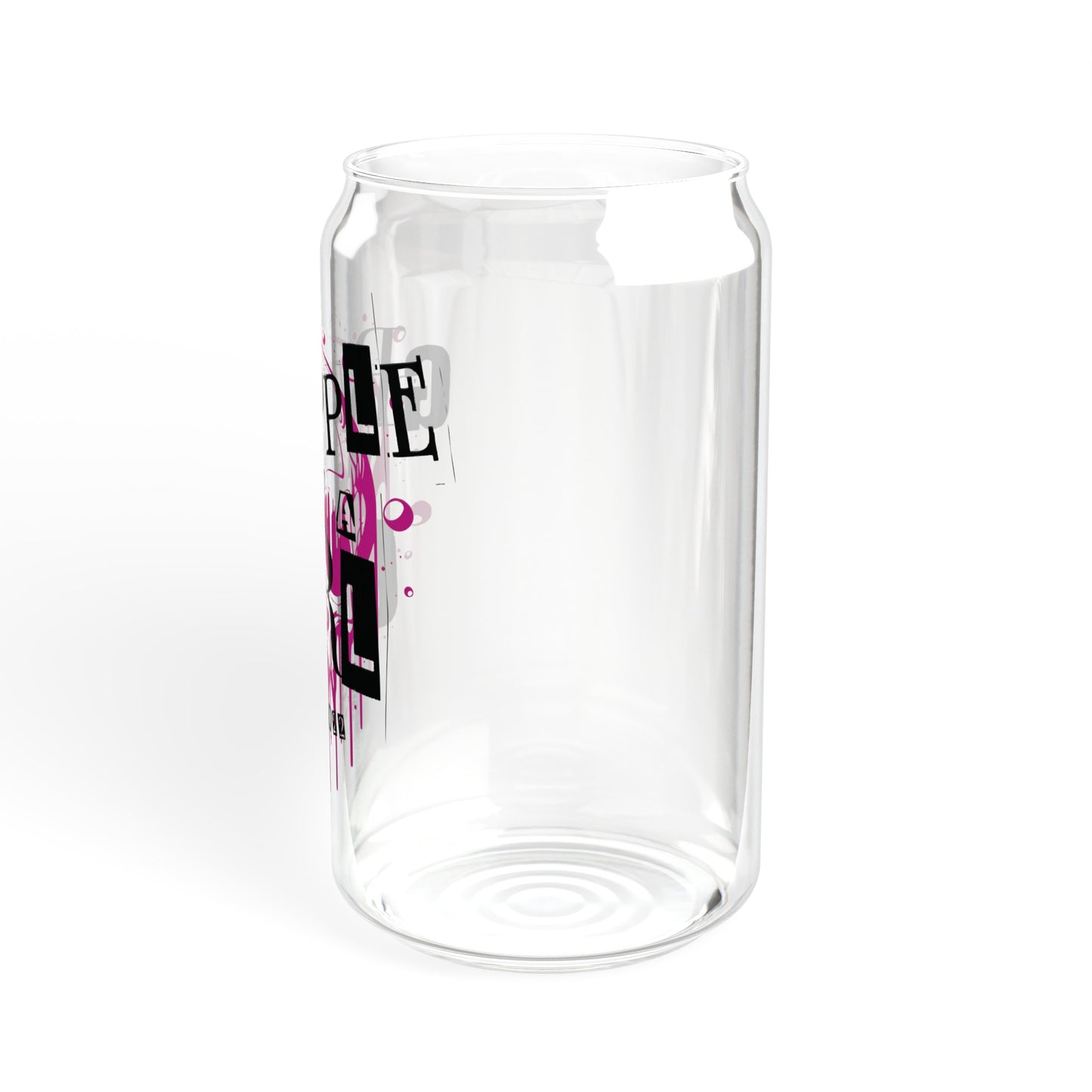 Women's BJJ Grapple like a Girl Glass Cup