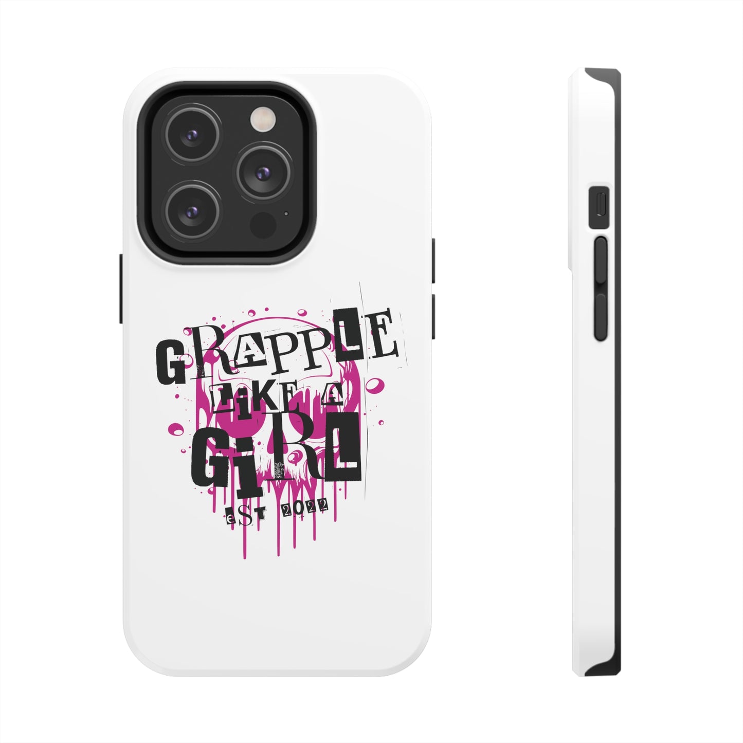 Women's BJJ Grapple Like a Girl Jiu Jitsu Tough iPhone Cases