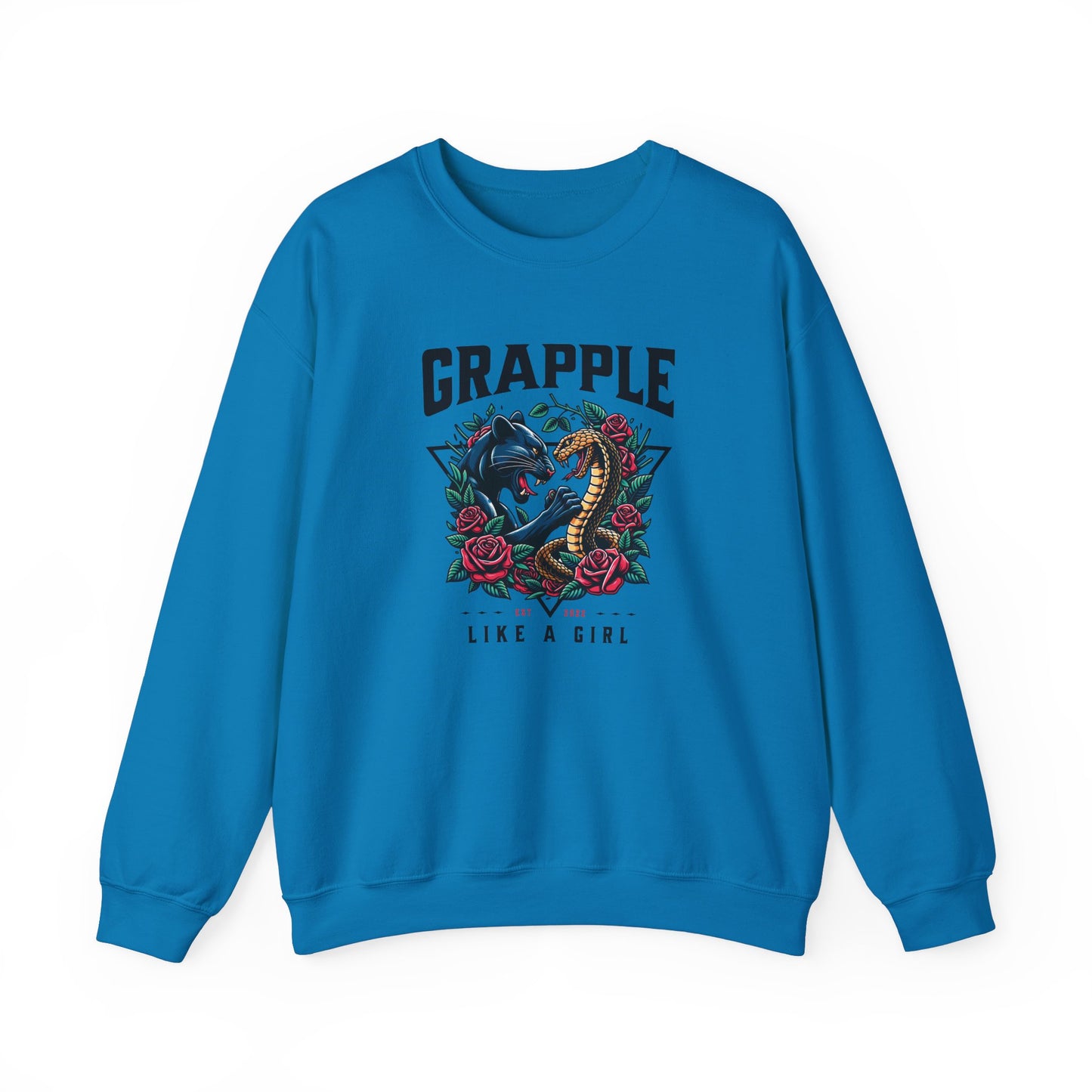 Women's Jiu Jitsu Sweater Crewneck Sweater - Panther & Snake