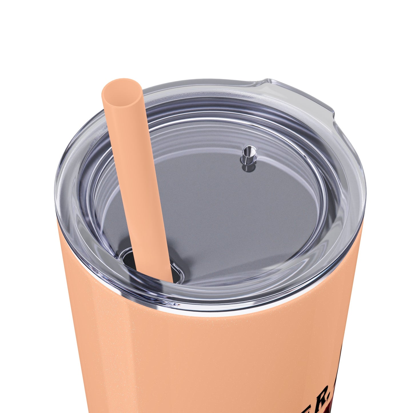 Ladies BJJ Empower, Evolve, Restrict Skinny BJJ Gift Tumbler with Straw, 20oz