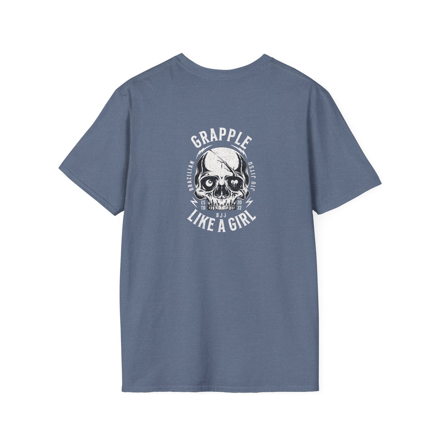 Grapple like a Girl T-Shirt - Violent Little Thing/Skull Logo