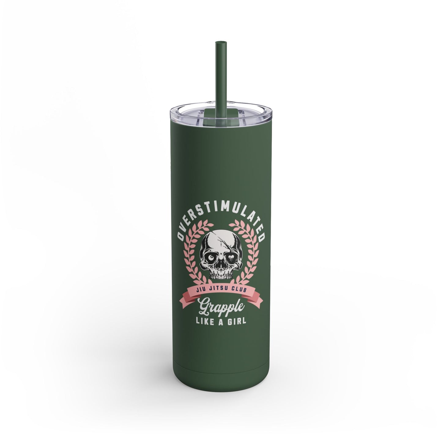Grapple like a Girl 20oz Matte Tumbler - Overstimulated Jiu Jitsu Club