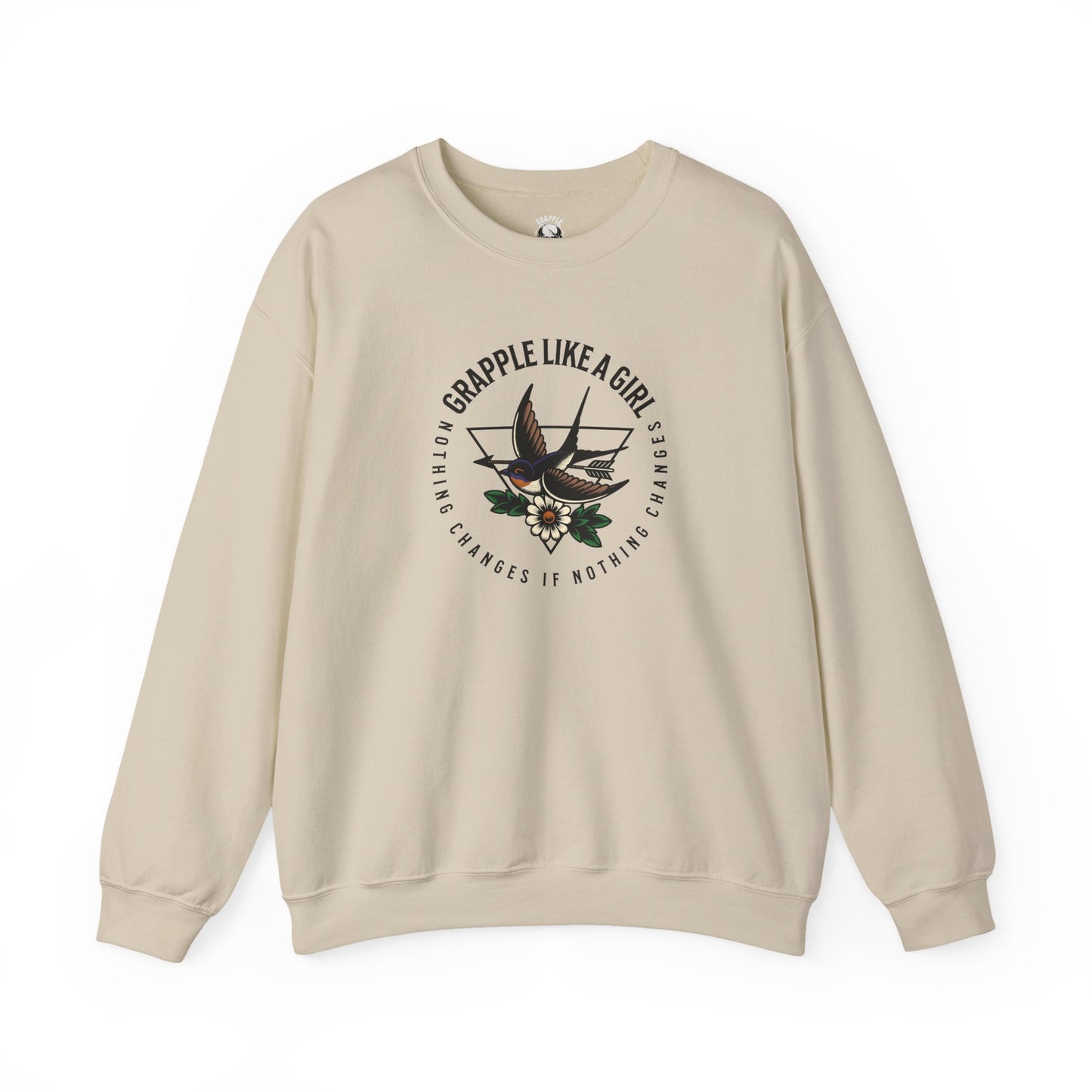 BJJ Women's Sweater Crewneck Sweater - Nothing Changes if Nothing Changes