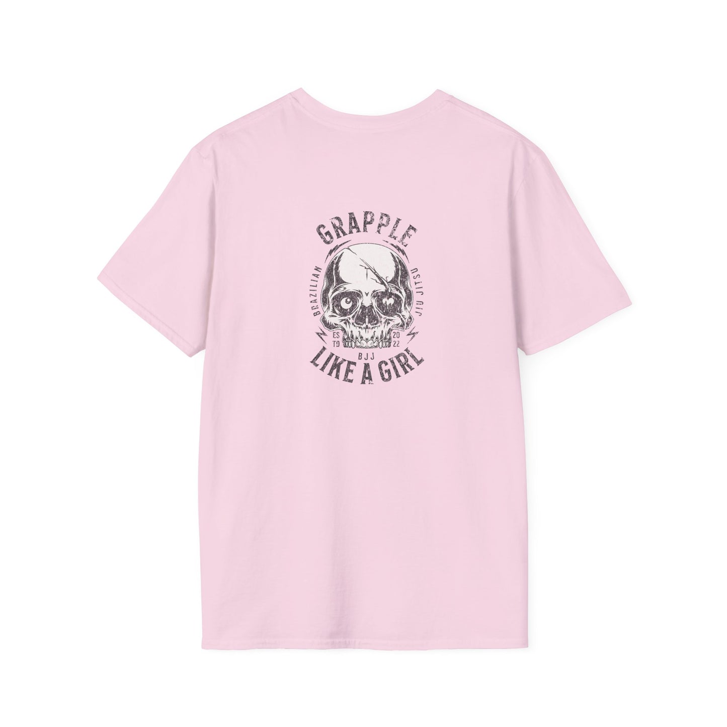 Grapple like a Girl T-Shirt - Violent Little Thing/Skull Logo