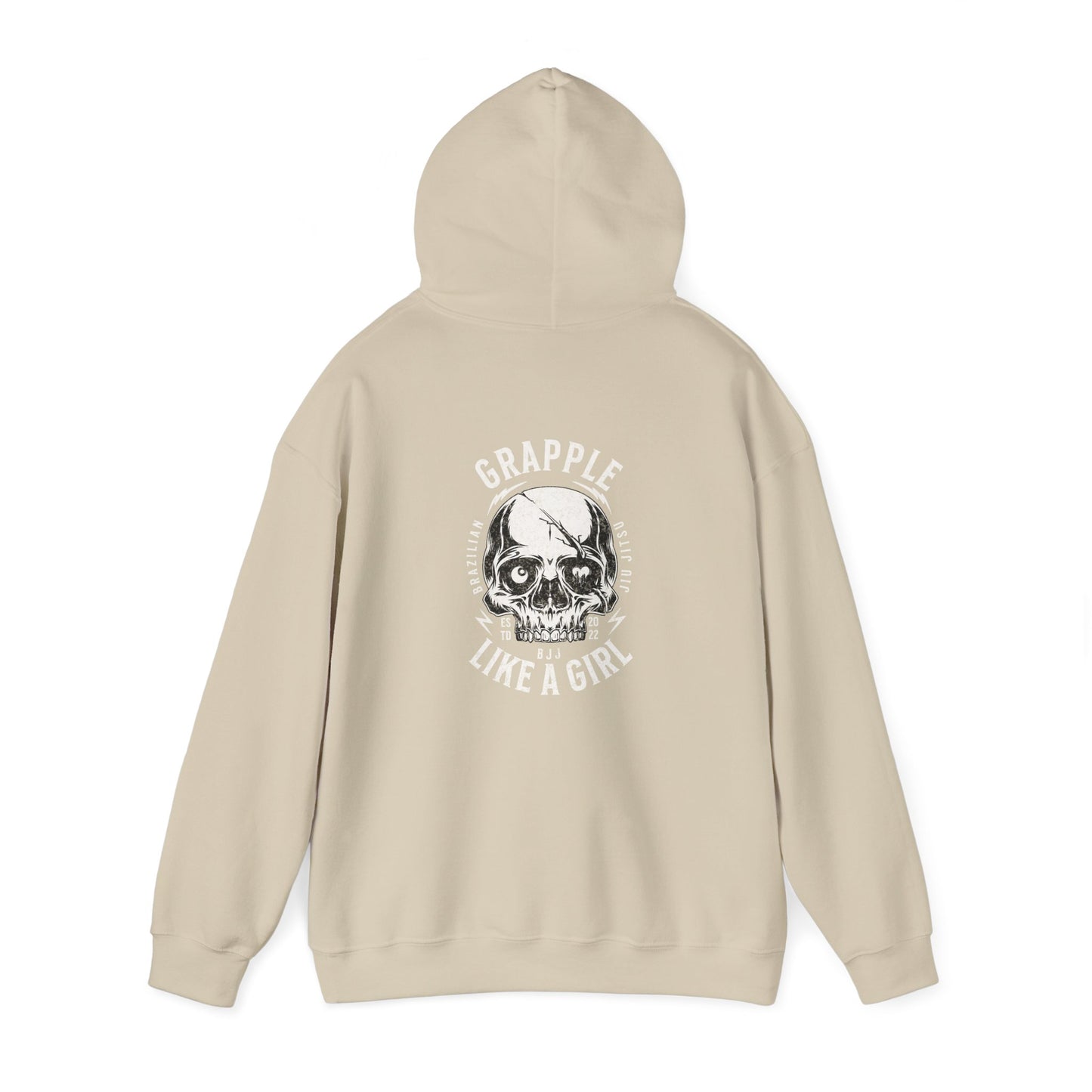 Grapple like a Girl BJJ Hoodie - Violent Little Thing/Skull Logo