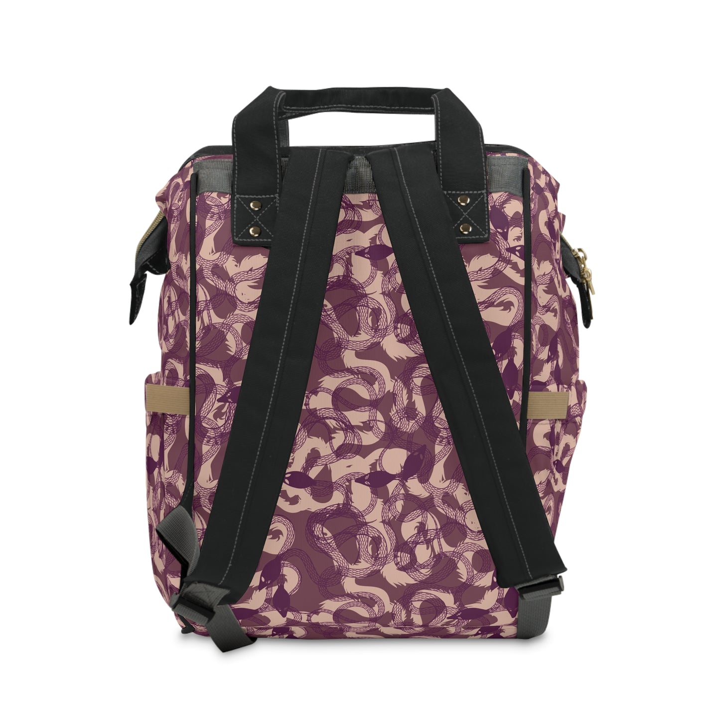Women's Grapple like a Girl Jiu Jitsu Gear Backpack - Red Snake Pattern
