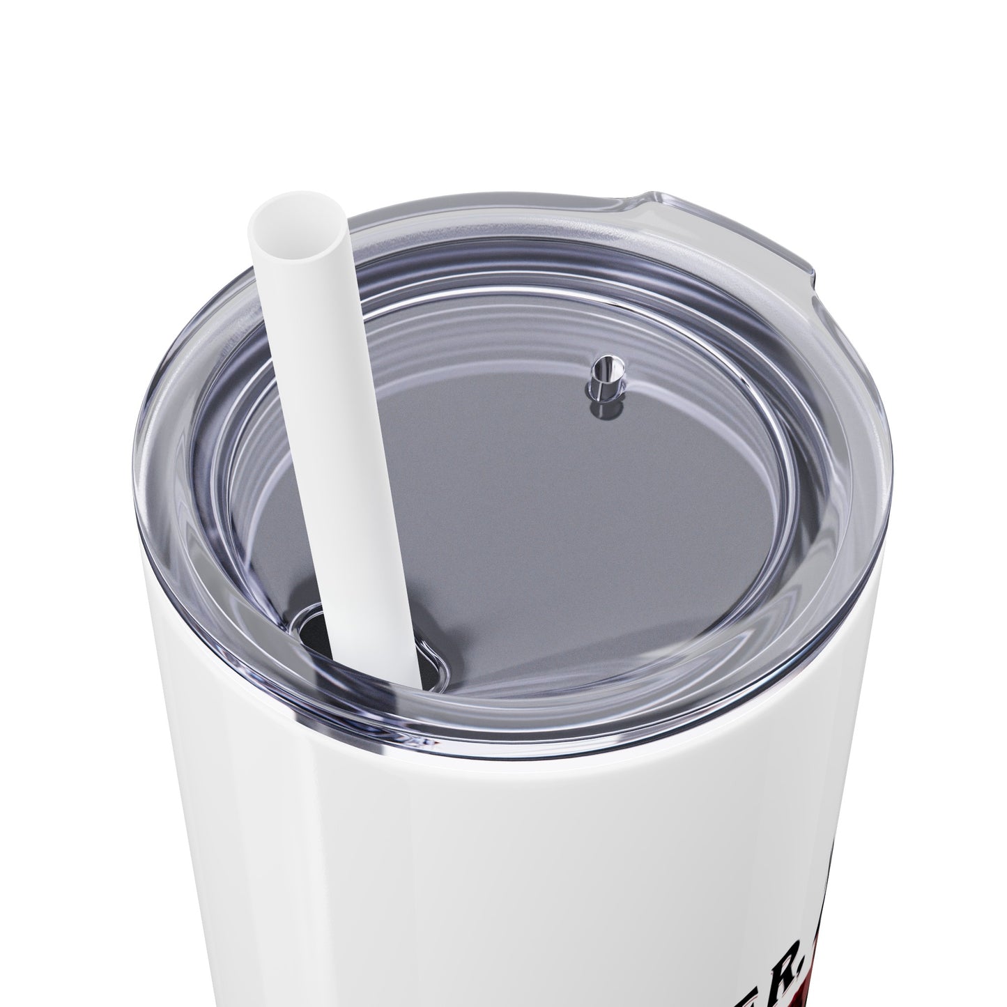 Ladies BJJ Empower, Evolve, Restrict Skinny BJJ Gift Tumbler with Straw, 20oz