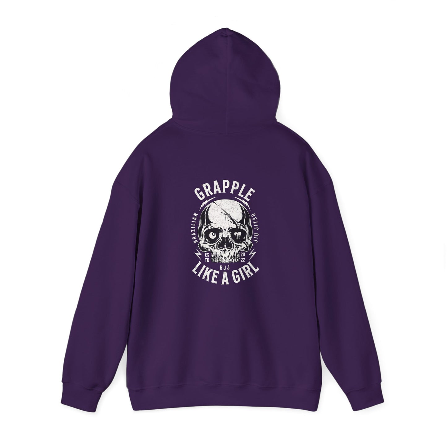 Grapple like a Girl BJJ Hoodie - Violent Little Thing/Skull Logo