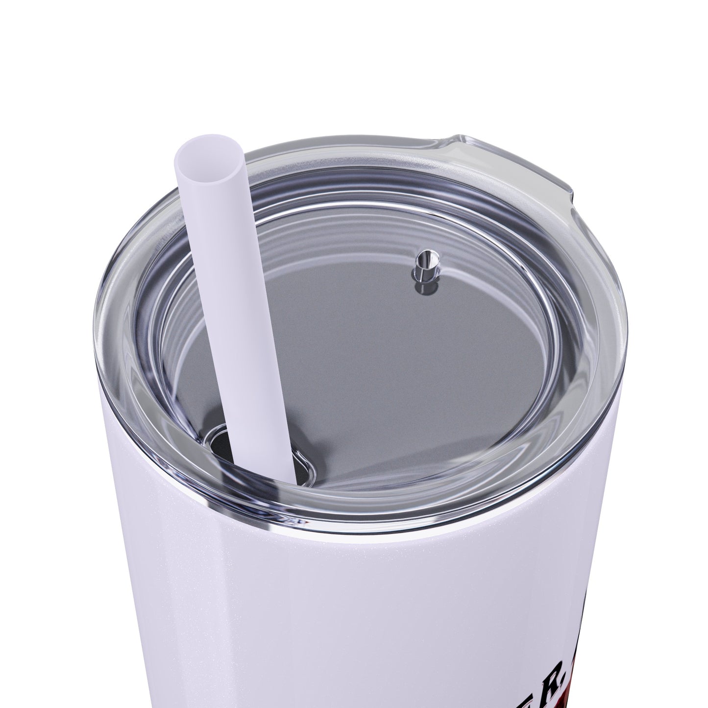 Ladies BJJ Empower, Evolve, Restrict Skinny BJJ Gift Tumbler with Straw, 20oz