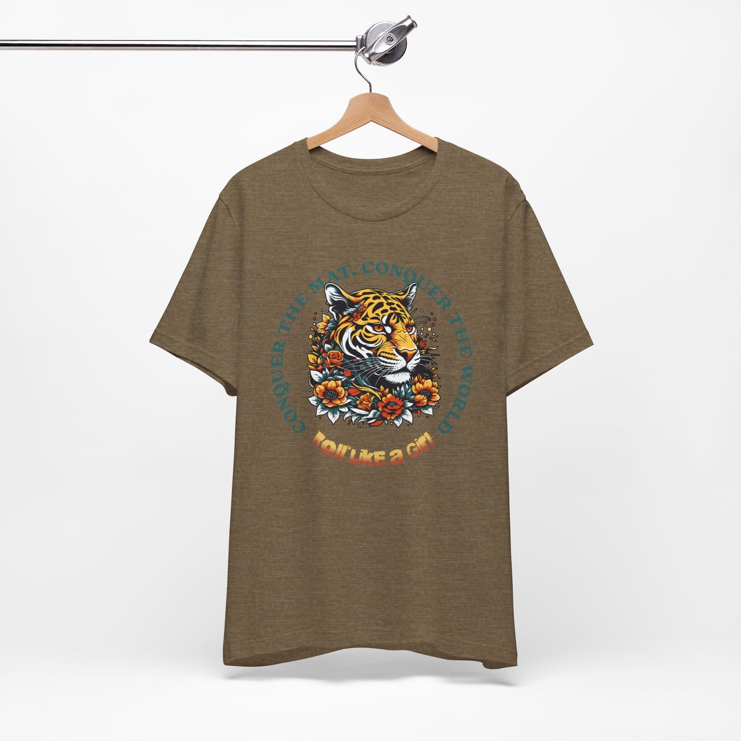 Womens BJJ Conquer to Mats Jiu Jitsu T-shirt