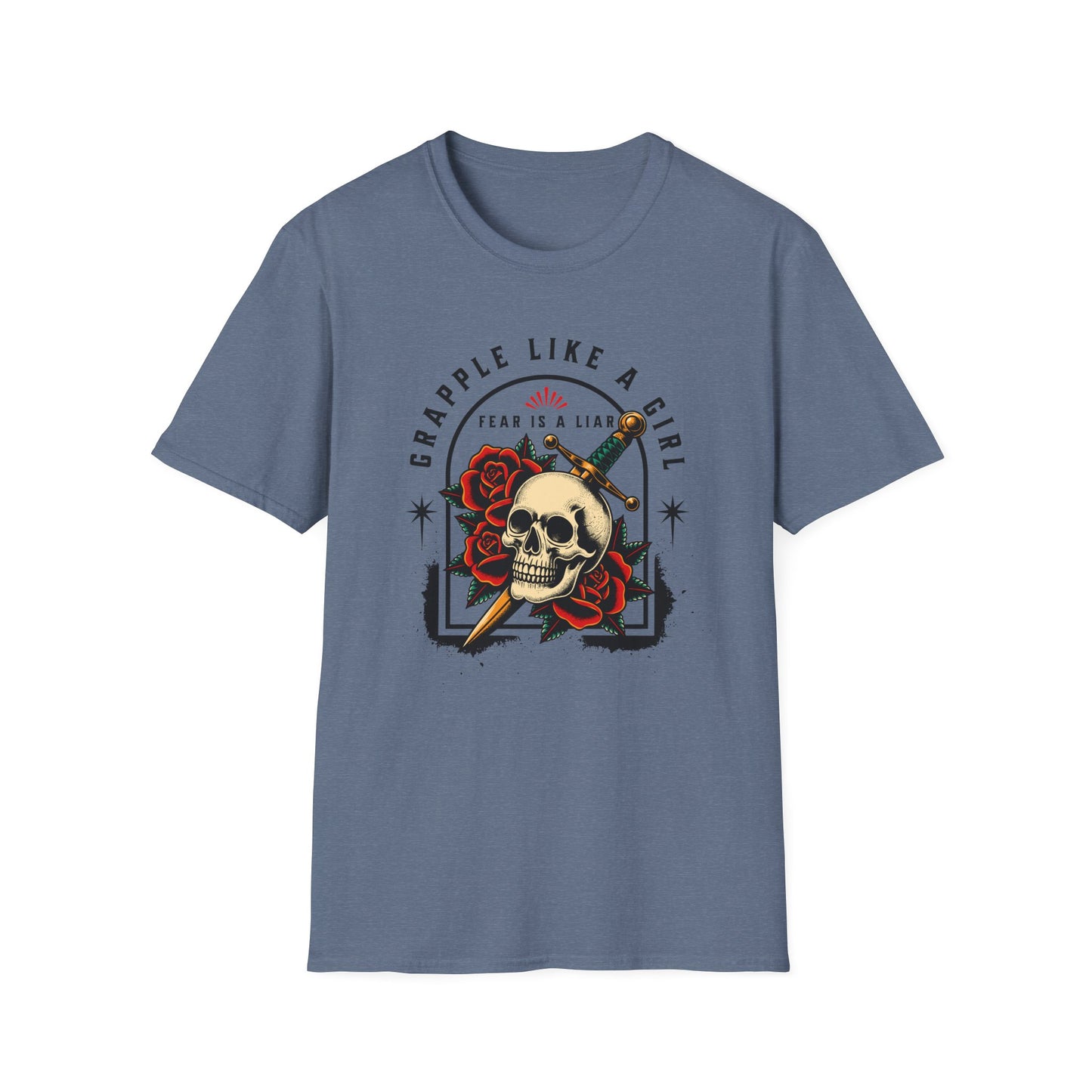 Grapple like a Girl Jiu Jitsu Women's T-Shirt - Fear is a Liar