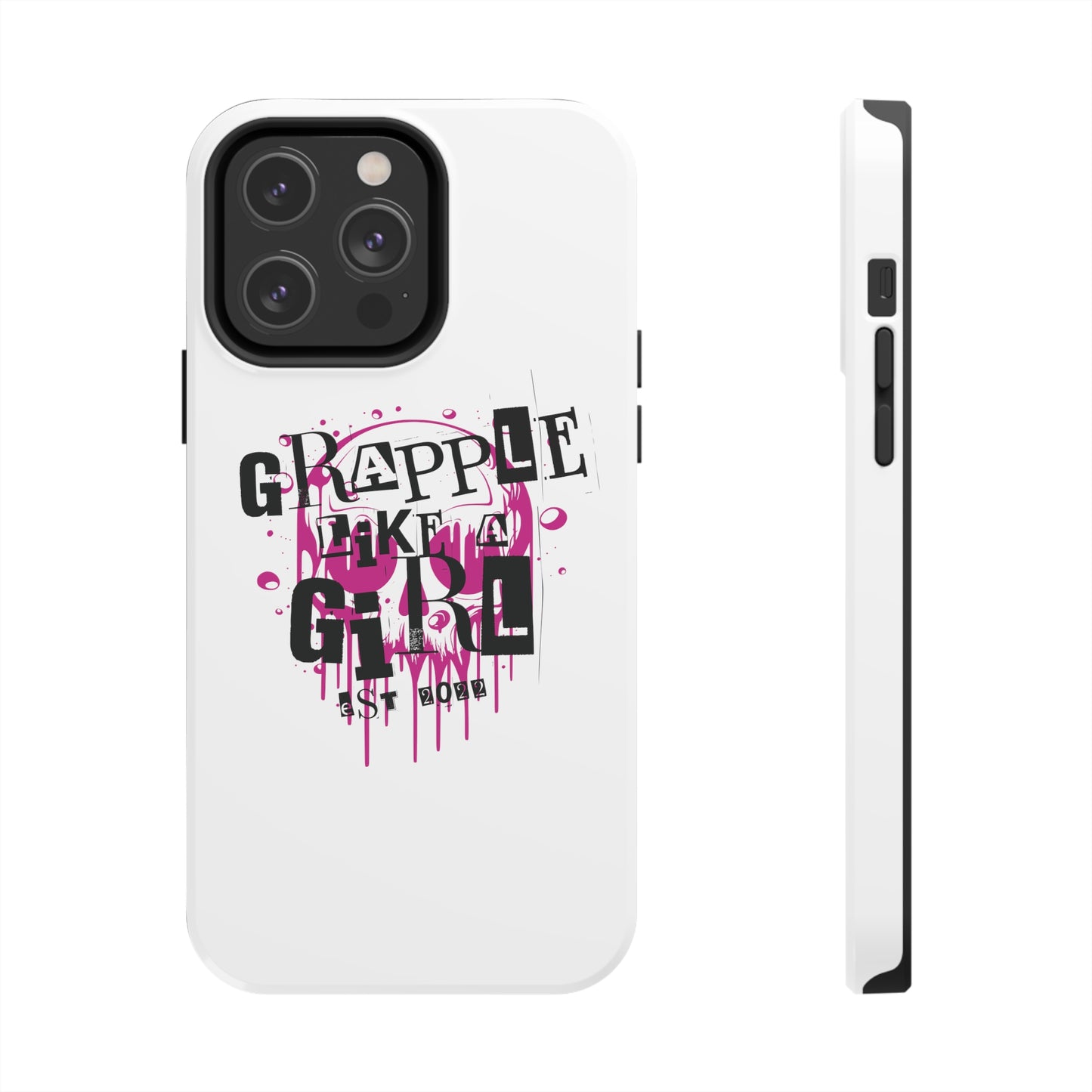 Women's BJJ Grapple Like a Girl Jiu Jitsu Tough iPhone Cases