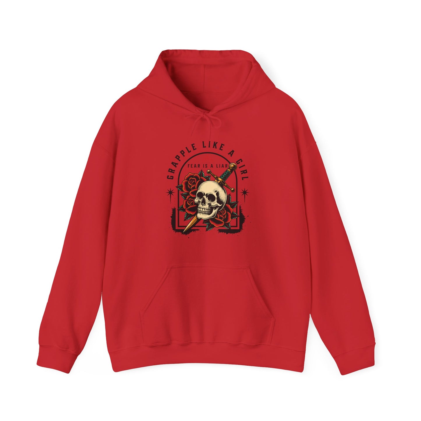 Grapple like a Girl Jiu Jitsu Hoodie - Fear is a Liar