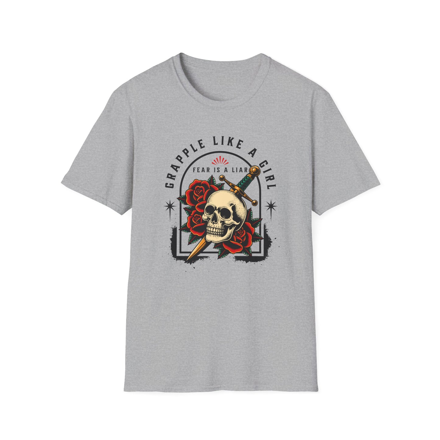 Grapple like a Girl Jiu Jitsu Women's T-Shirt - Fear is a Liar