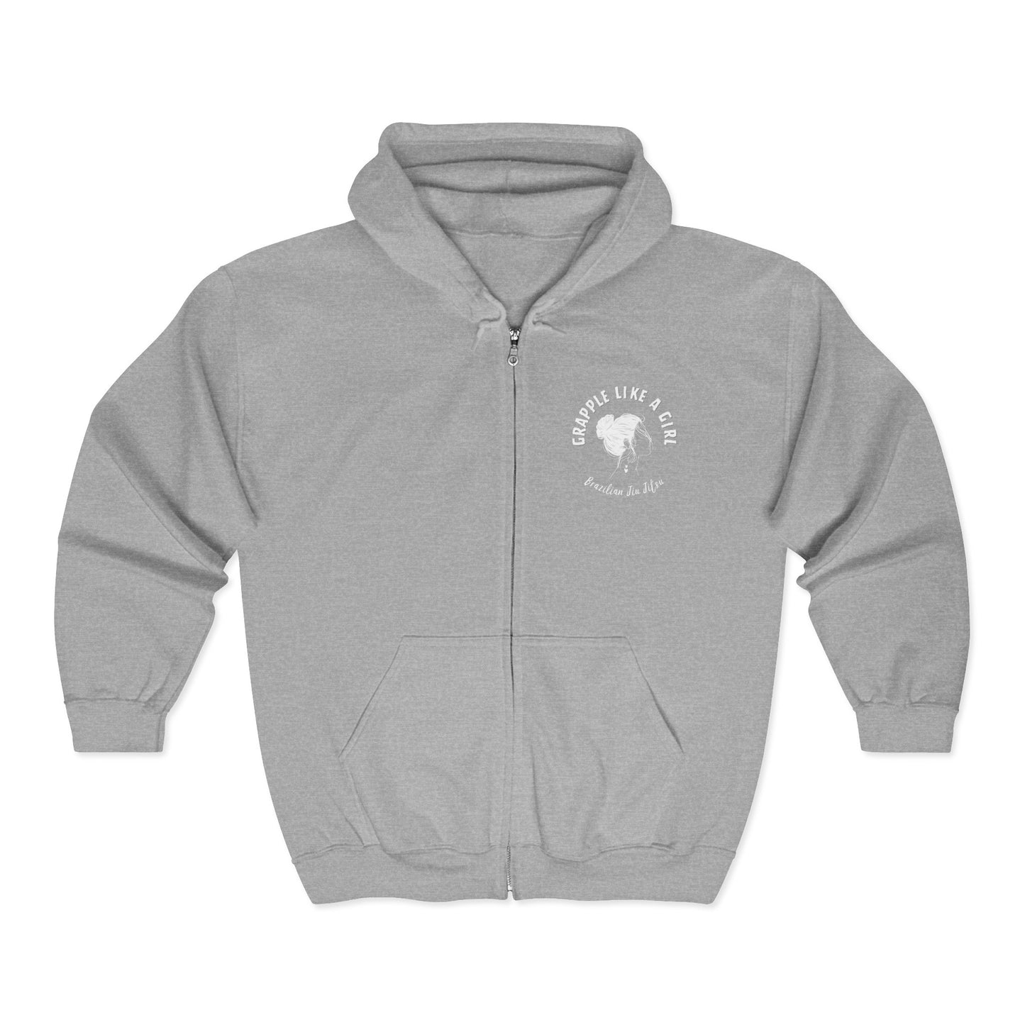 Grapple Like a Girl Zip-Up Hoodie - GLG OG Logo