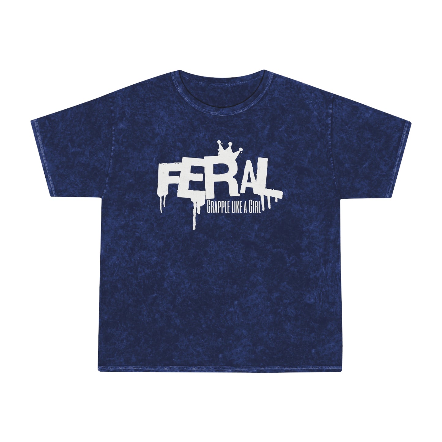Feral Grapple like a Girl Unisex Fit Mineral Wash T-Shirt