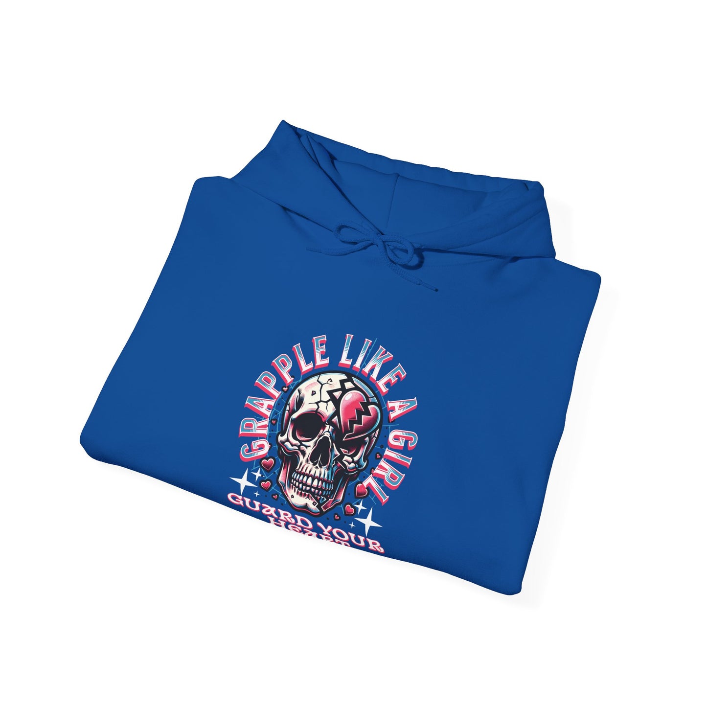 Women's BJJ Hoodie - Grapple Like a Girl Guard Your Heart