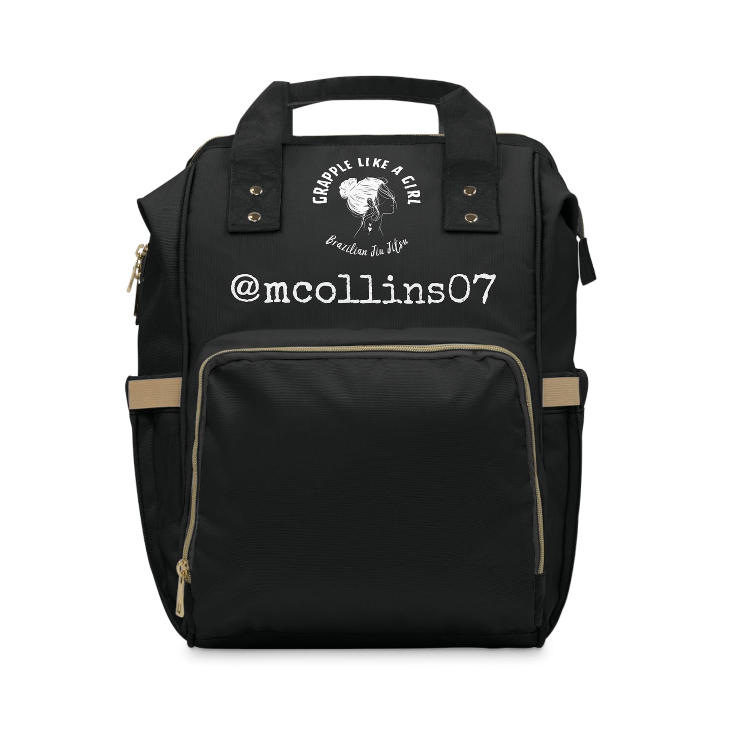 Women's Grapple like a Girl Jiu Jitsu Gear Backpack - Solid Black, Custom