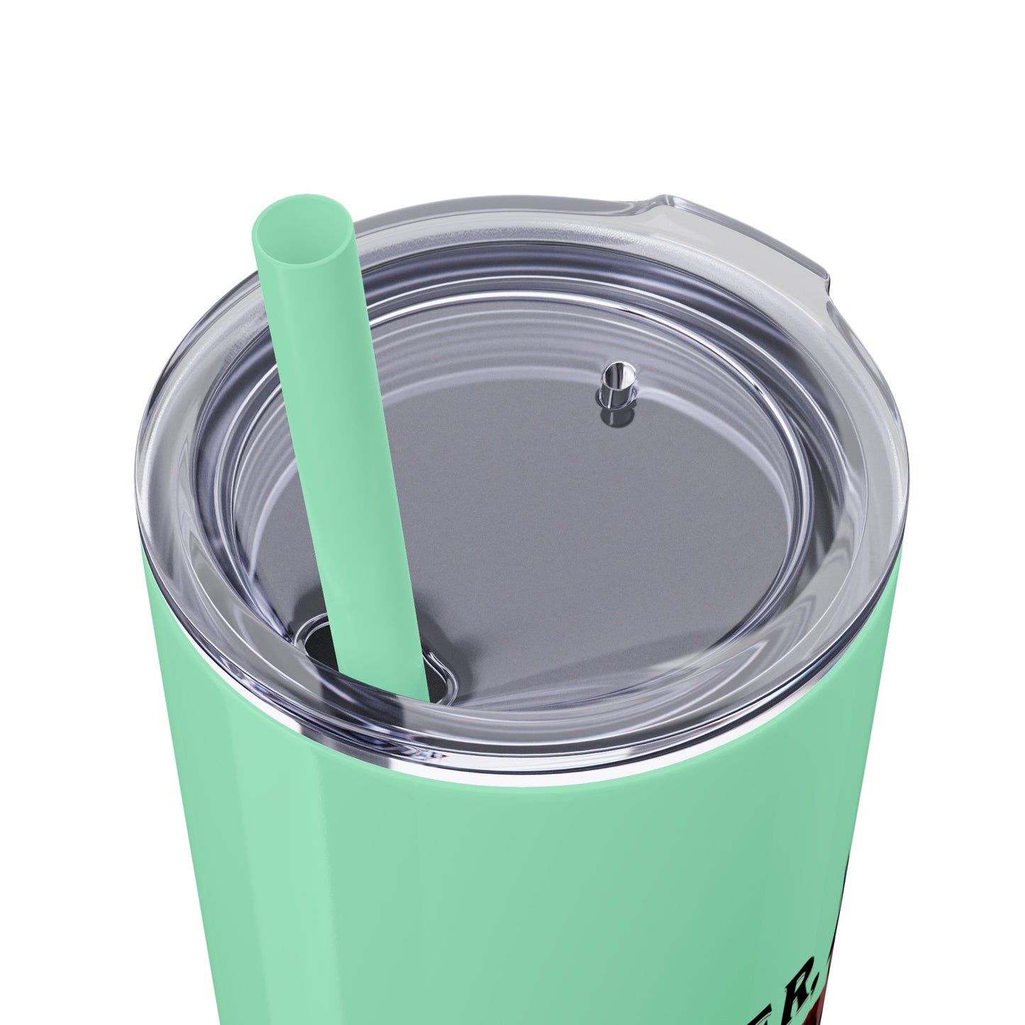 Ladies BJJ Empower, Evolve, Restrict Skinny BJJ Gift Tumbler with Straw, 20oz
