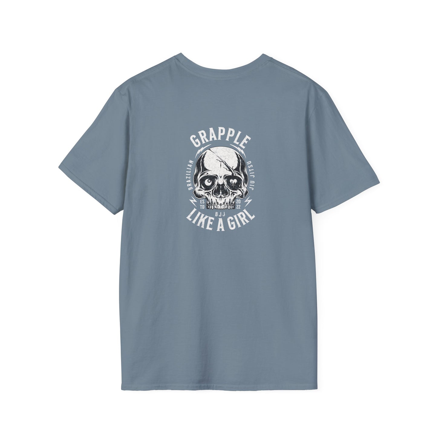 Grapple like a Girl T-Shirt - Violent Little Thing/Skull Logo