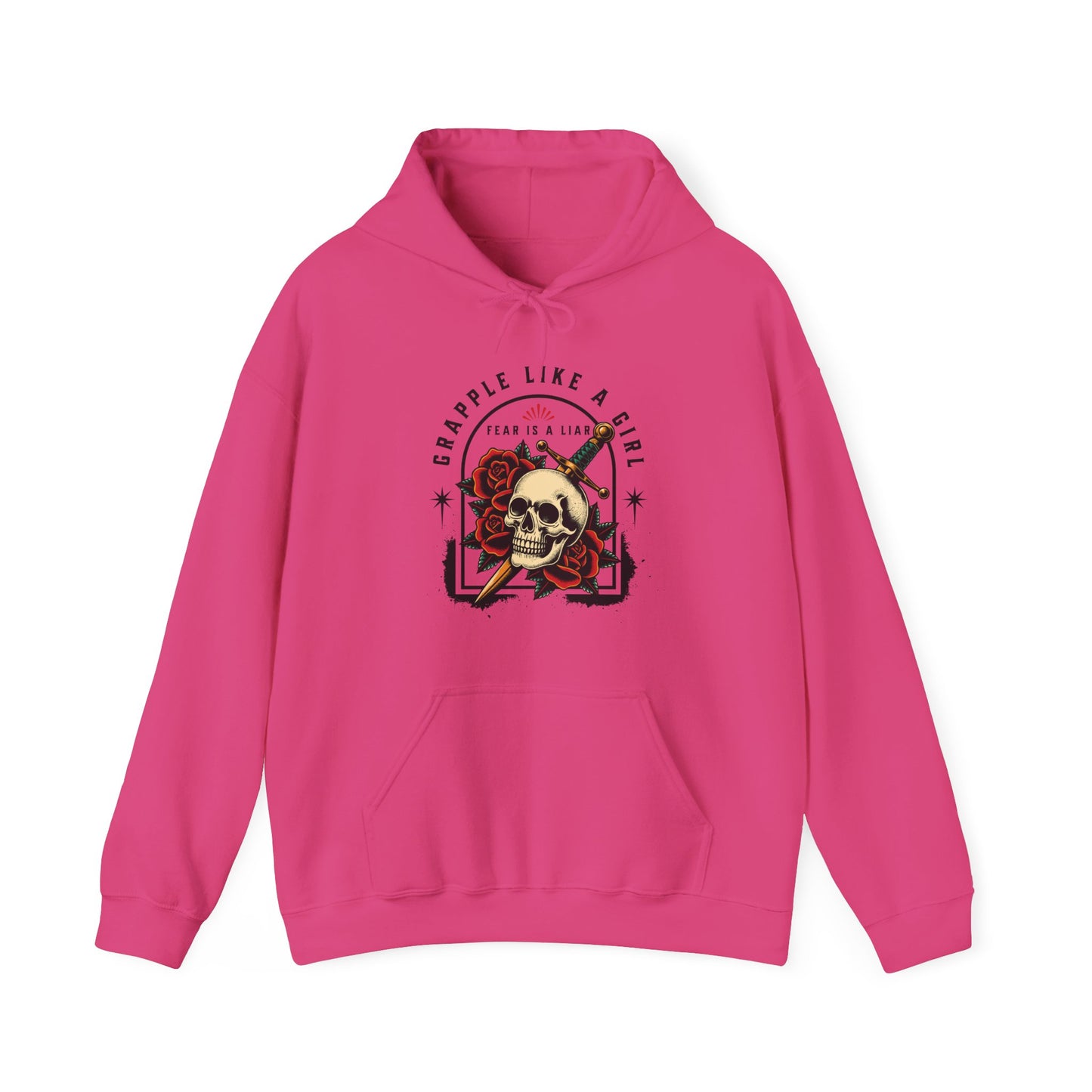 Grapple like a Girl Jiu Jitsu Hoodie - Fear is a Liar
