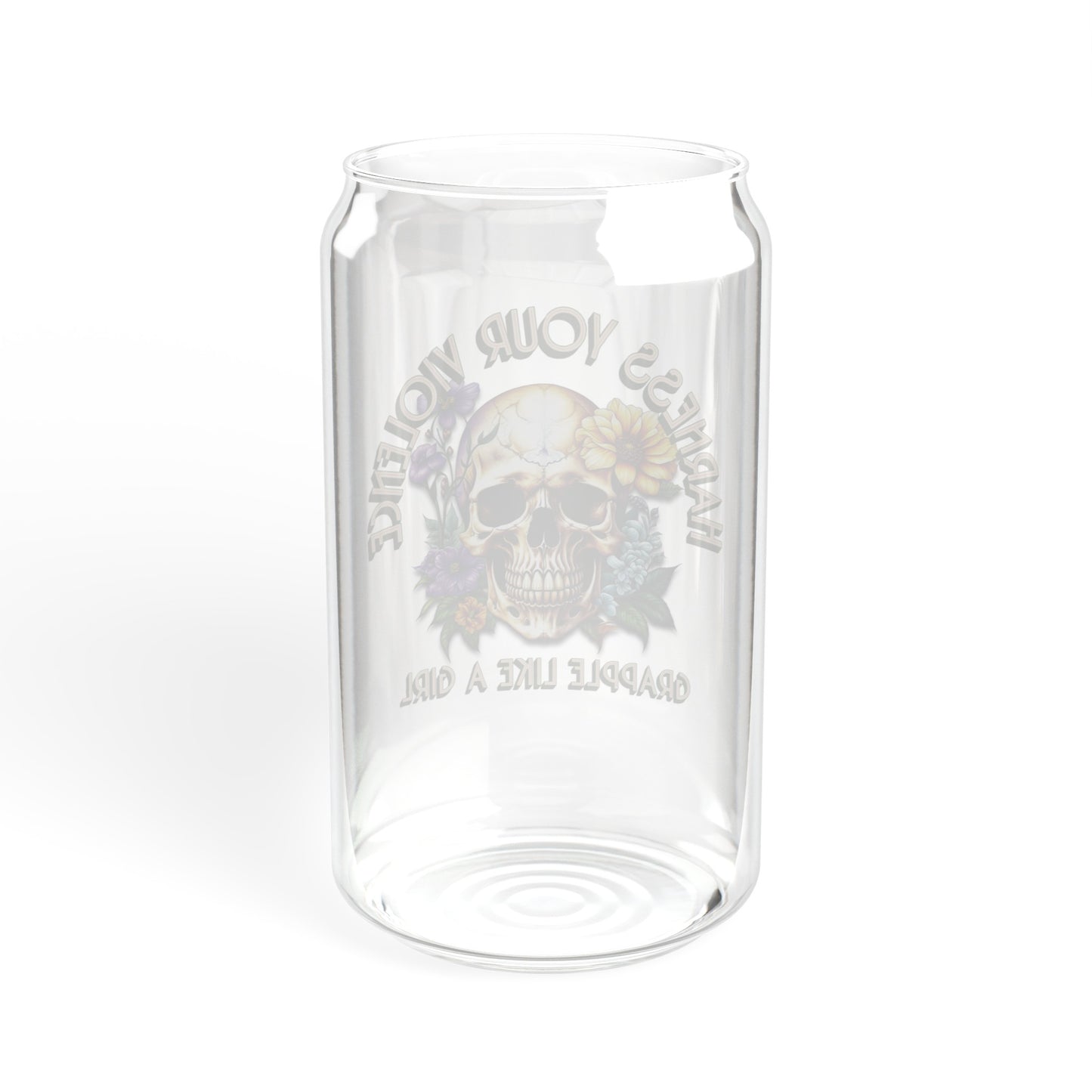 Women's BJJ Harness Your Violence Glass Cup