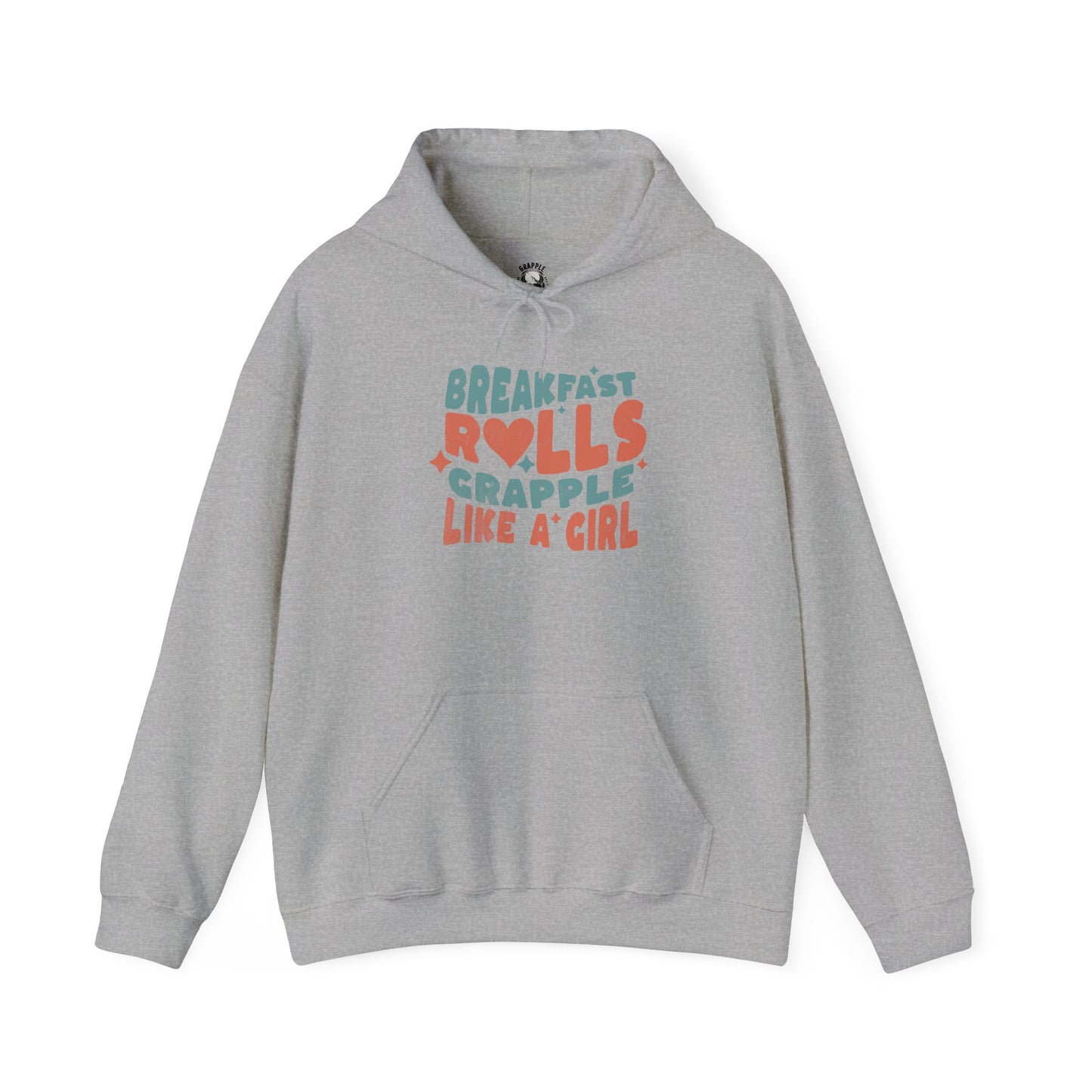 Women's BJJ Hoodie - Grapple Like a Girl Breakfast Rolls